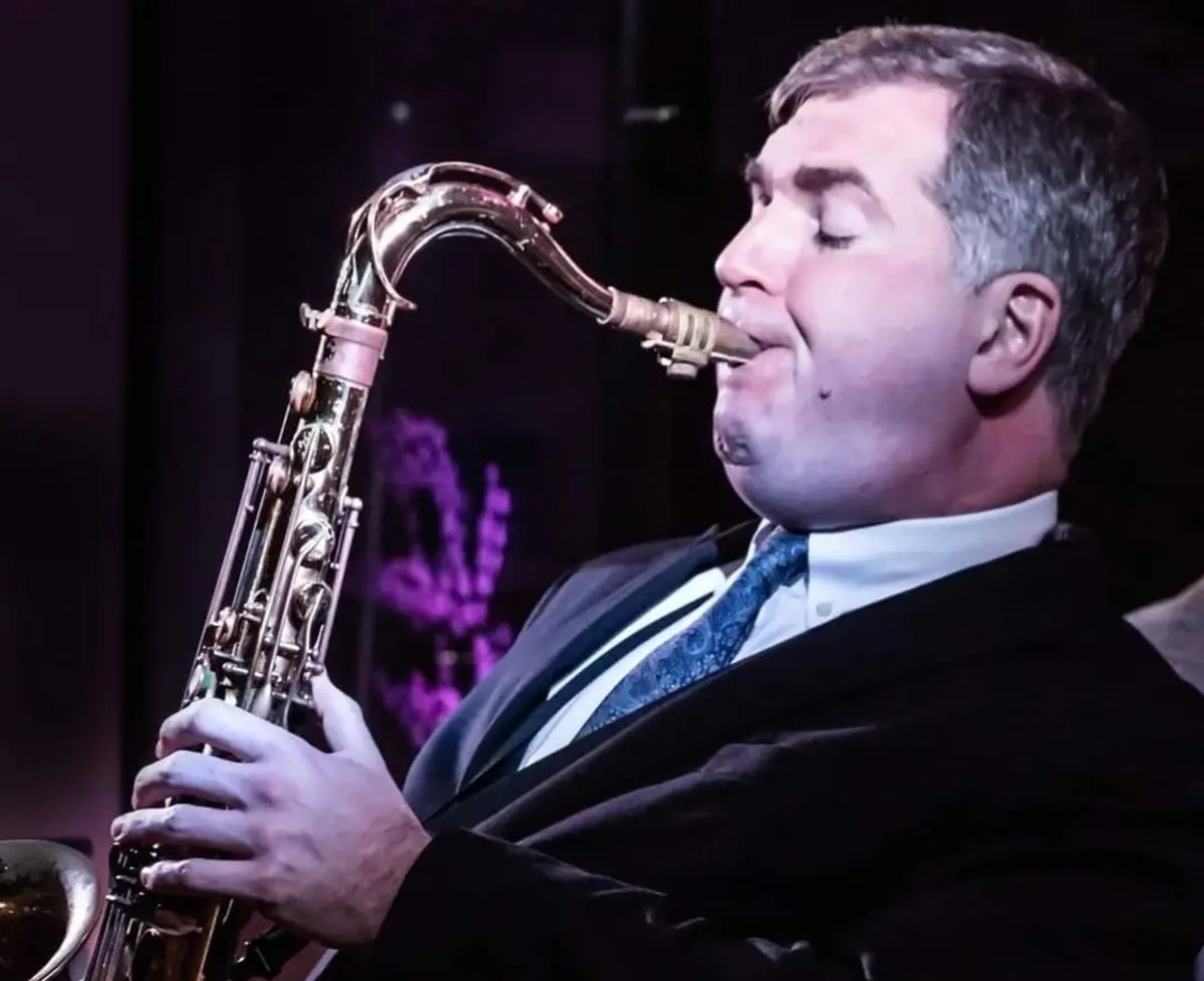 Image of the Southbound stage with a mircophone in the foreground.